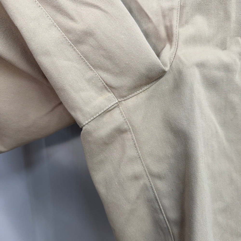 Karen Scott tan high waisted‎ pleated cotton pocket casual khaki shorts relaxed - Picture 3 of 6